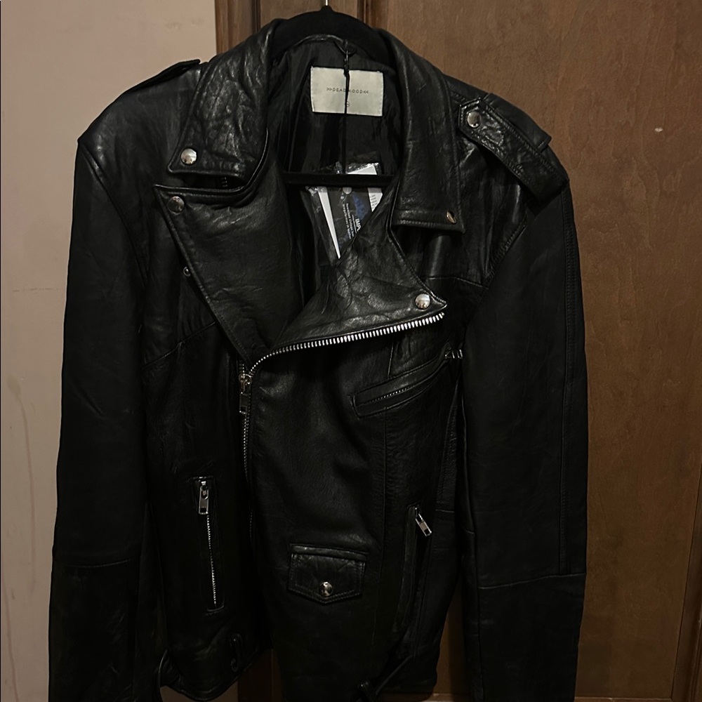 Deadwood leather jacket w/ tags - Picture 4 of 12